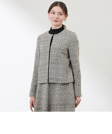 【Anniversary　Piece】【尾州素材】ツイードジャケット