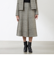 【Anniversary　Piece】【尾州素材】ツイードスカート