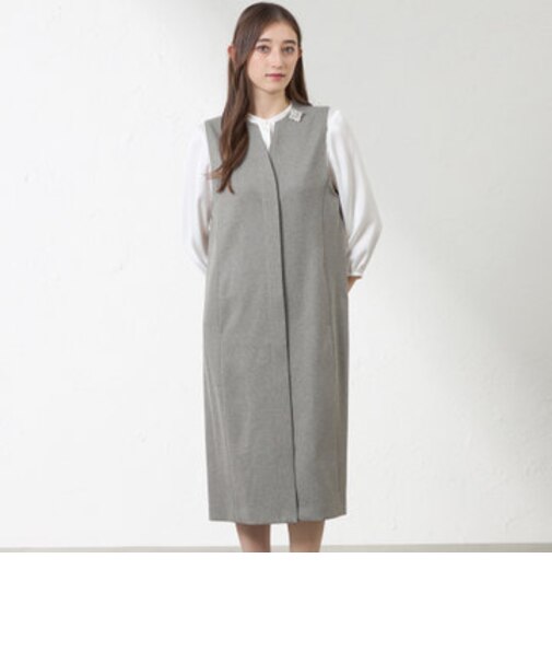 キーネックジャンパードレス