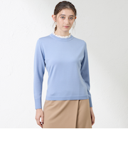 レース襟ニット