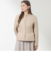 キルトミドルコートショートコート