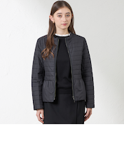 キルトミドルコートショートコート