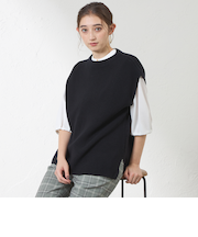 チュニックニットベスト