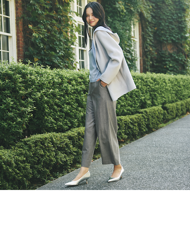 【Anniversary　Piece】紡毛配色リバーコート