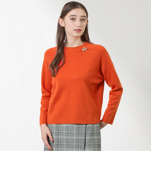 ウールミックスミラノリブニットプルオーバー｜アマカの通販｜&mall