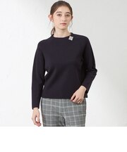 ウールミックスミラノリブニットプルオーバー