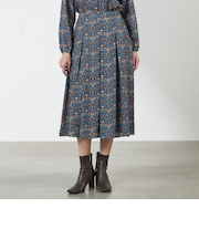 【LIBERTY】Vine Thief バックサテンジョーゼットスカート