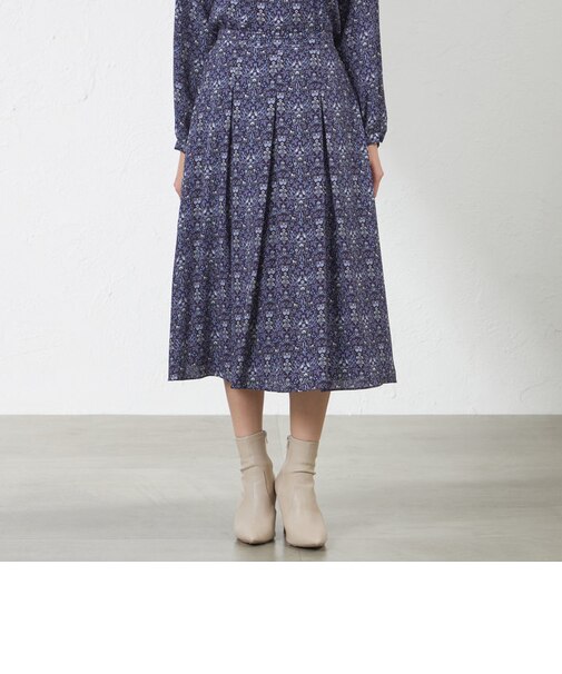 【LIBERTY】Vine Thief バックサテンジョーゼットスカート