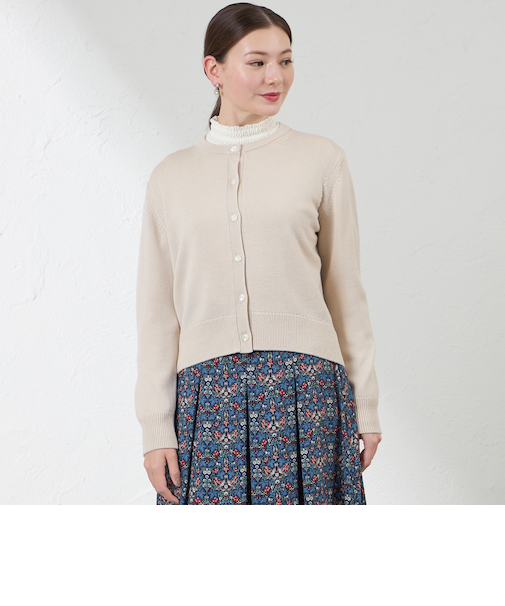 シルクミックスニットカーディガン