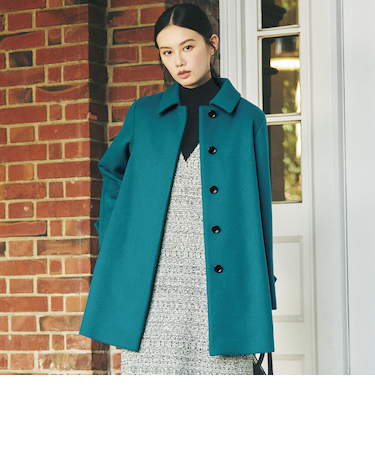 ウールカシミヤAラインコート