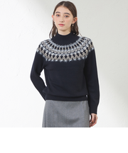 ジャカード求心ニット