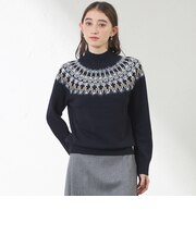 ジャカード求心ニット