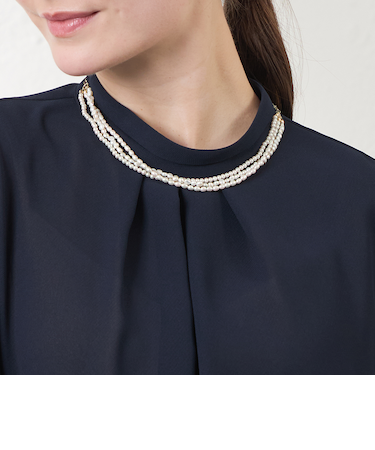 淡水パールミックスネックレス