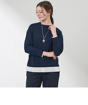 カラーブロッキングニット