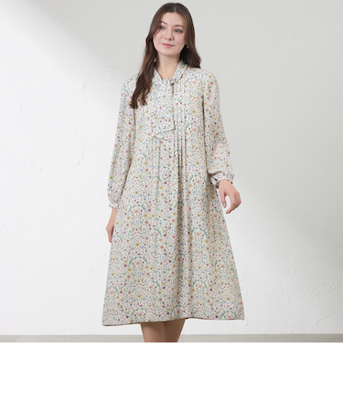 【LIBERTY】ARCHWAY ボウタイワンピース