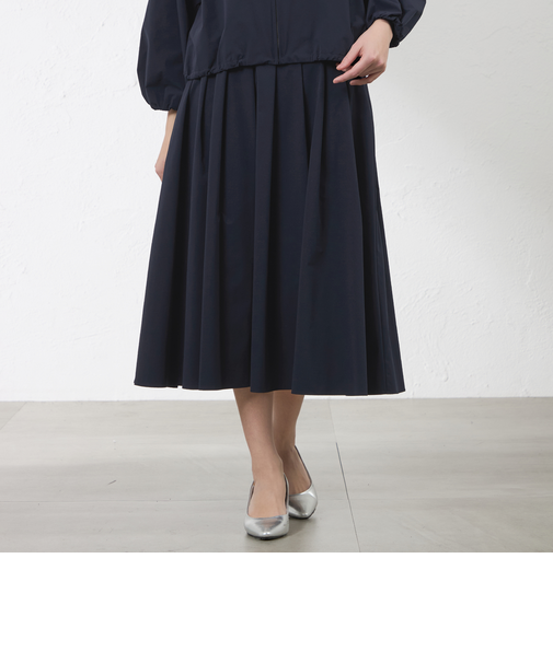 【TEXBRIDR×ダントツ撥水R】タックフレアスカート