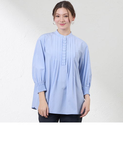 バンブークロスタックフリルブラウス