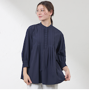 バンブークロスタックフリルブラウス