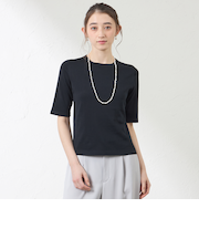 コットンシルク クルーネックプルオーバー