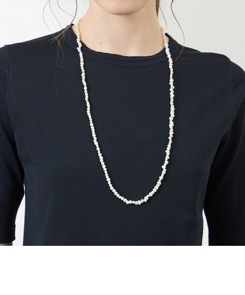淡水パール ロングネックレス