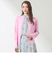 コットンシルク クルーネックカーディガン