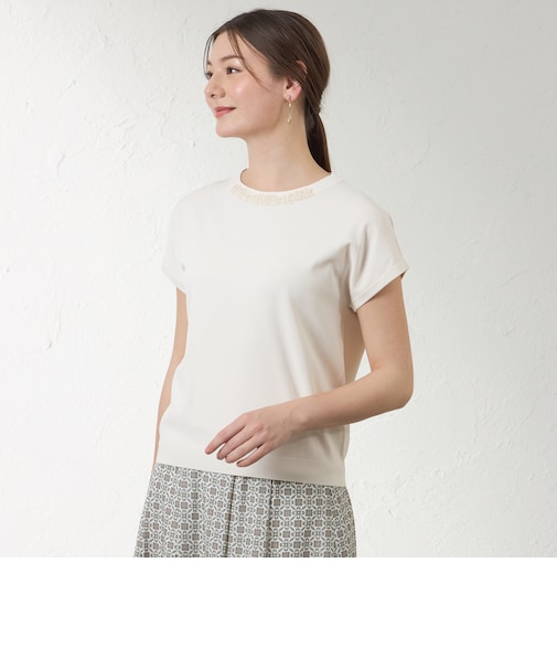 【接触冷感･UV対策】ライトレーヨンストレッチ プルオーバー