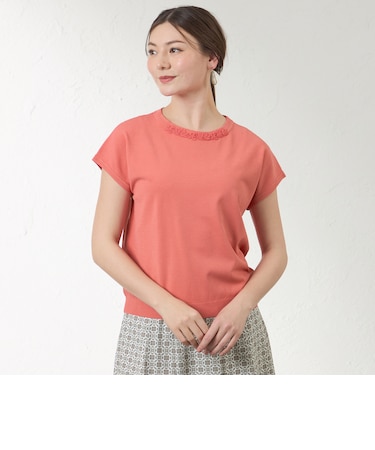 【接触冷感･UV対策】ライトレーヨンストレッチ プルオーバー