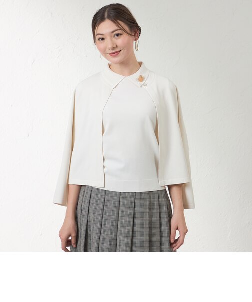 【接触冷感･UV対策】ライトレーヨンストレッチ ボレロ