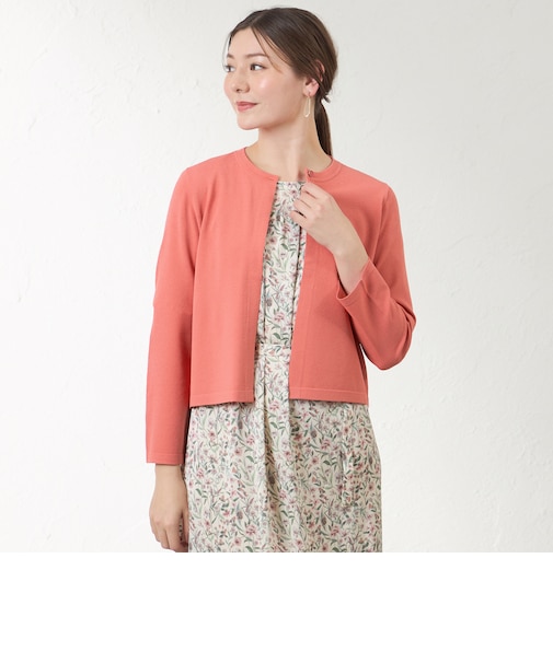 【接触冷感･UV対策】ライトレーヨンストレッチ ボレロ