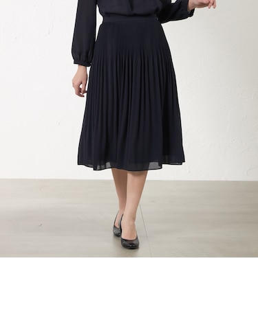 カルゼプリーツフレアスカート