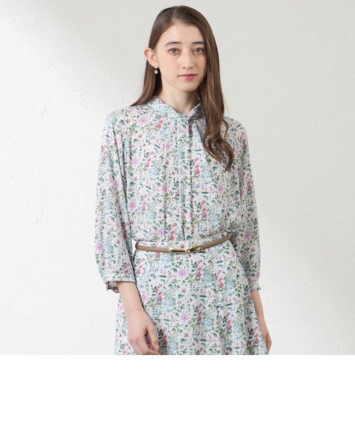 【LIBERTY】BOTANIST'S JOURNEY タックブラウス