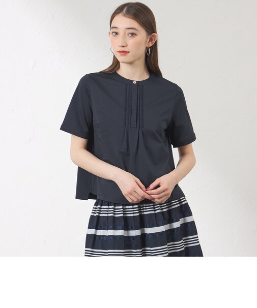 【接触冷感・UV対策】Blousey フロントレース プルオーバー