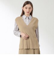 【265日ニット】Vネックベスト