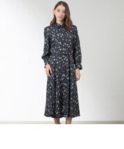 Le Marais プリントサテン ワンピース