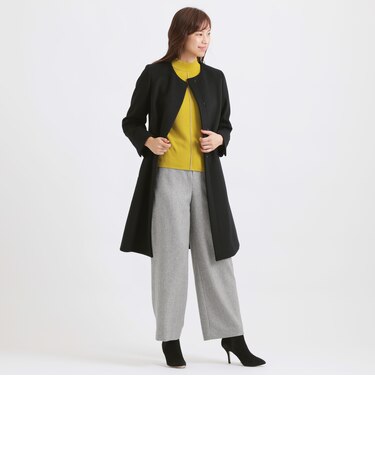 ショートビーバーノーカラーコート