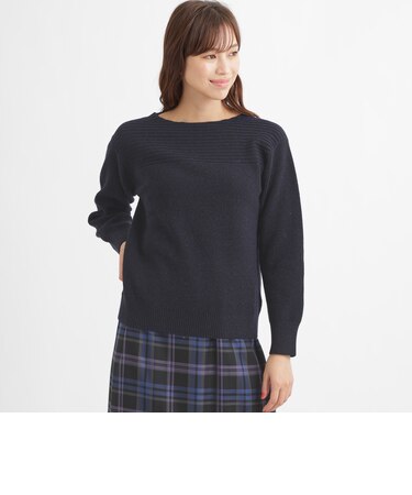 ミックスソフトウールプルオーバーニット