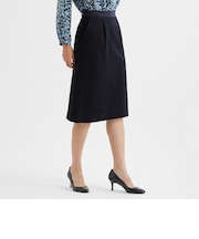 【セットアップ対応】【美シリーズ】【ウォッシャブル】ツイードジャージスカート