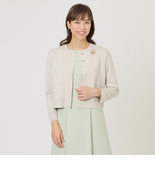 【ウォッシャブル】ブライトレーヨンニットカーディガン