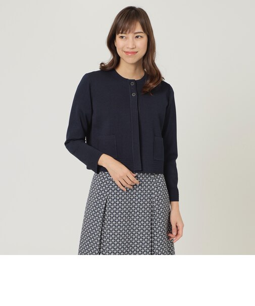 【ウォッシャブル】ブライトレーヨンニットカーディガン