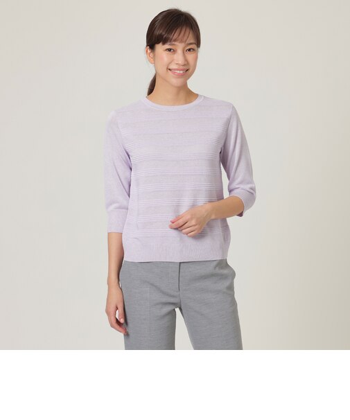 【ウォッシャブル】スパークビスコースニット