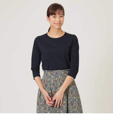 【ウォッシャブル】リンクスブロックカットソー