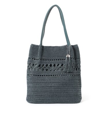 コード柄編みトートバッグ