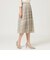 【ウォッシャブル】カットジャカードプリントスカート