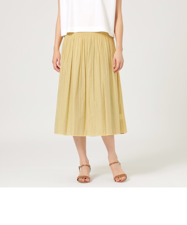 【ウォッシャブル】【リバーシブル】コットンナイロンシャーリングスカート