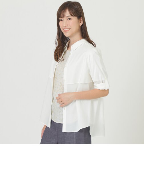 【ウォッシャブル】ソフトタイプライターシャツ