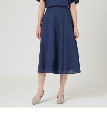 【ウォッシャブル】ミラクルウェーブフレアスカート