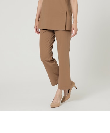 【ウォッシャブル】【セットアップ対応】サテンスムースベルフレアパンツ