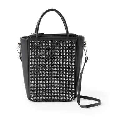 ラインストーンミニショルダーバッグ