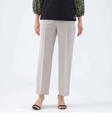 【ウォッシャブル】ストレッチトロピカルストレートパンツ