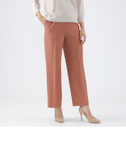 【ウォッシャブル】ストレッチトロピカルストレートパンツ